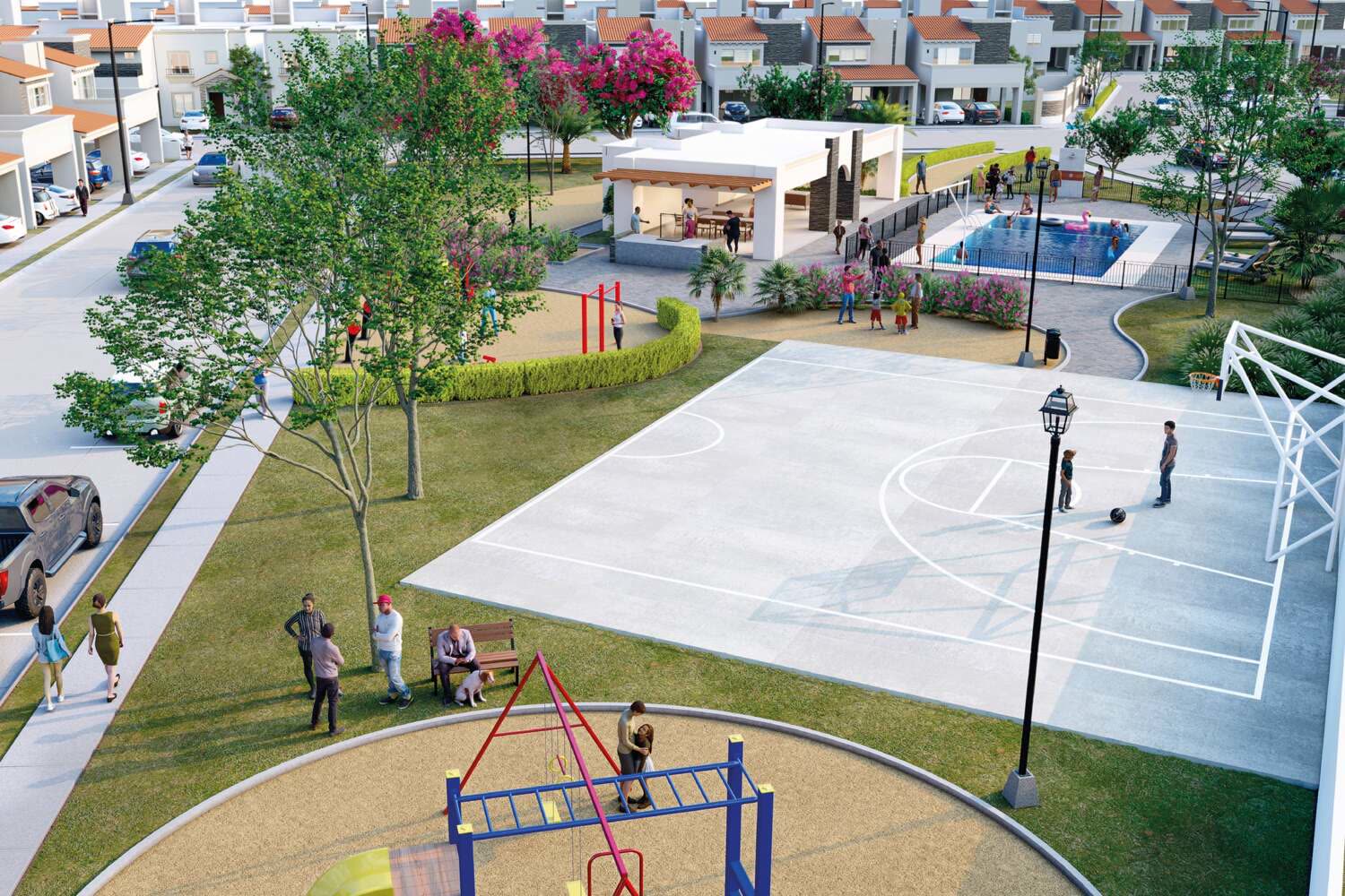 Canchas y juegos infantiles